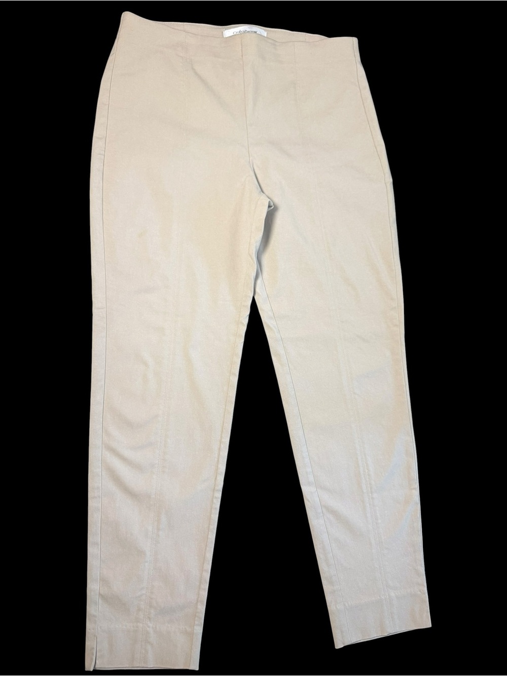 Croft & Barrow Women’s Stretch Straight Leg Dress Pants Beige Size 8